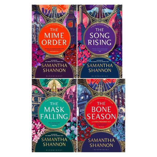 Samantha Shannon Bone Season Series 4 Books Collection Set (The Bone Season, The Mime Order, The Song Rising, The Mask Falling) - The Book Bundle