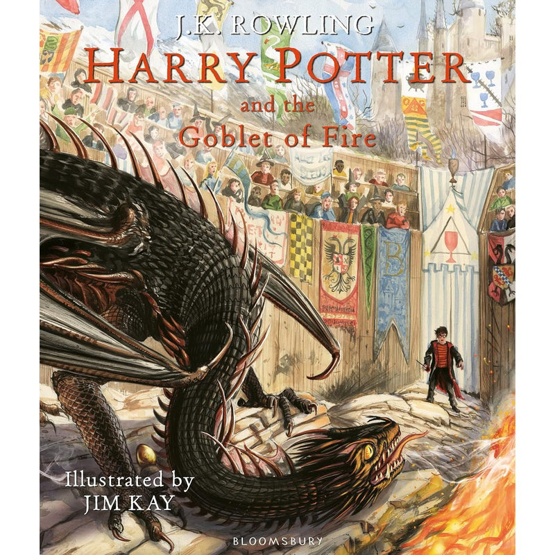J.K. Rowling 2 Books Collection Set Harry Potter and the Goblet of Fire, Harry Potter and the Order of the Phoenix - The Book Bundle