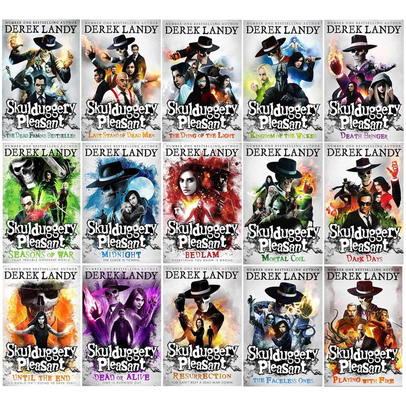 Skulduggery Pleasant 15 Books Collection Set by Derek Landy - Young Adult - Paperback