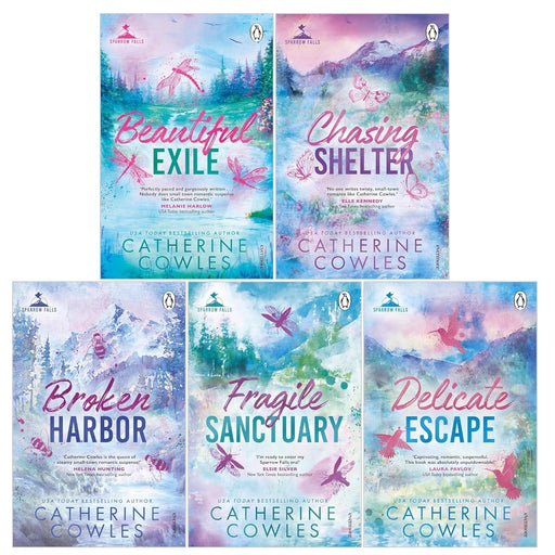 Sparrow Falls Series 5 Books Collection Set by Catherine Cowles (Books 1-5) (Fragile Sanctuary, Delicate Escape, Broken Harbor, Beautiful Exile, Chasing Shelter) - The Book Bundle