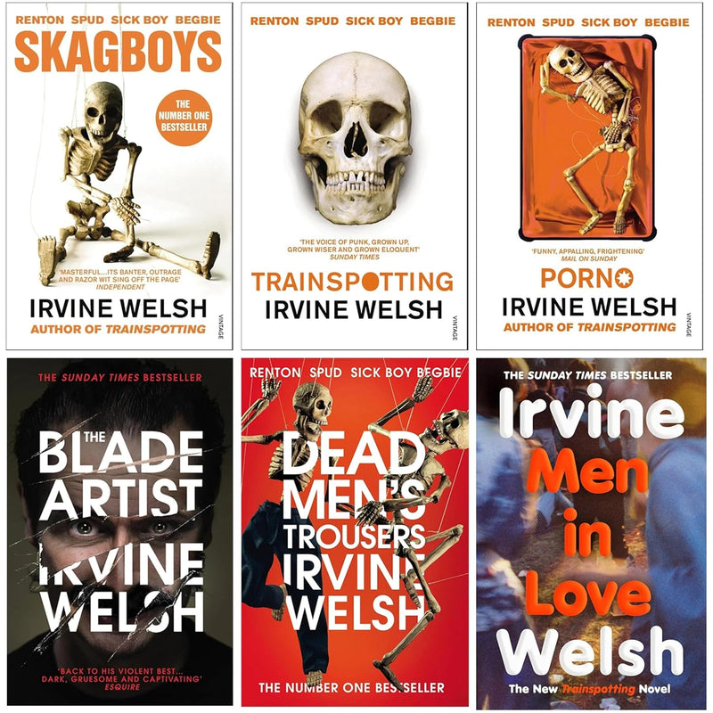 Skagboys, Trainspotting, The Blade Artist & More 6 Books Collection Set by Irvine Welsh - Fiction - Paperback