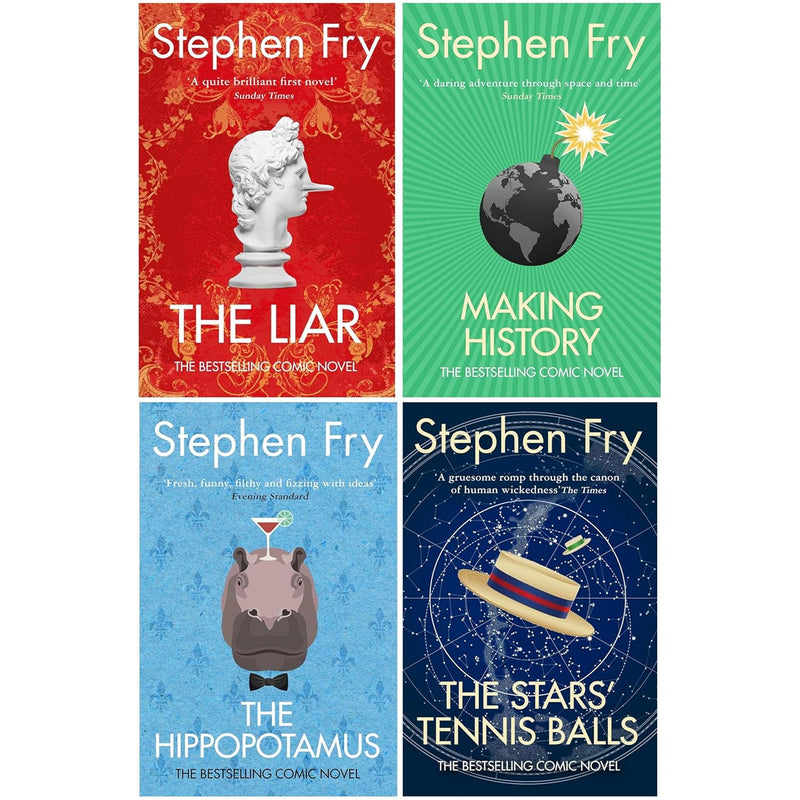 The Liar, Making History, The Stars' Tennis Balls 4 Books Collection Set by Stephen Fry - Fiction - Paperback