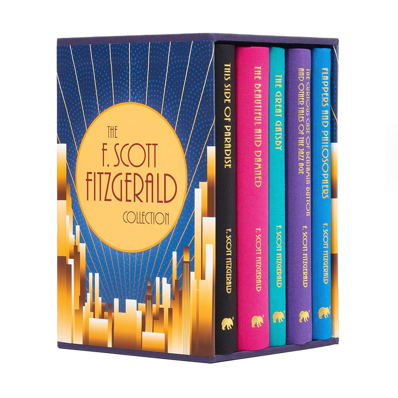 The F. Scott Fitzgerald Collection: Deluxe 5-Book Hardback Boxed Set (This Side of Paradise, The Beautiful and Damned) - The Book Bundle