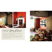 Book cover for "Extraordinary Interiors In Colour" by Lucy St George and Jane Rockett, featuring vibrant interior design imagery.