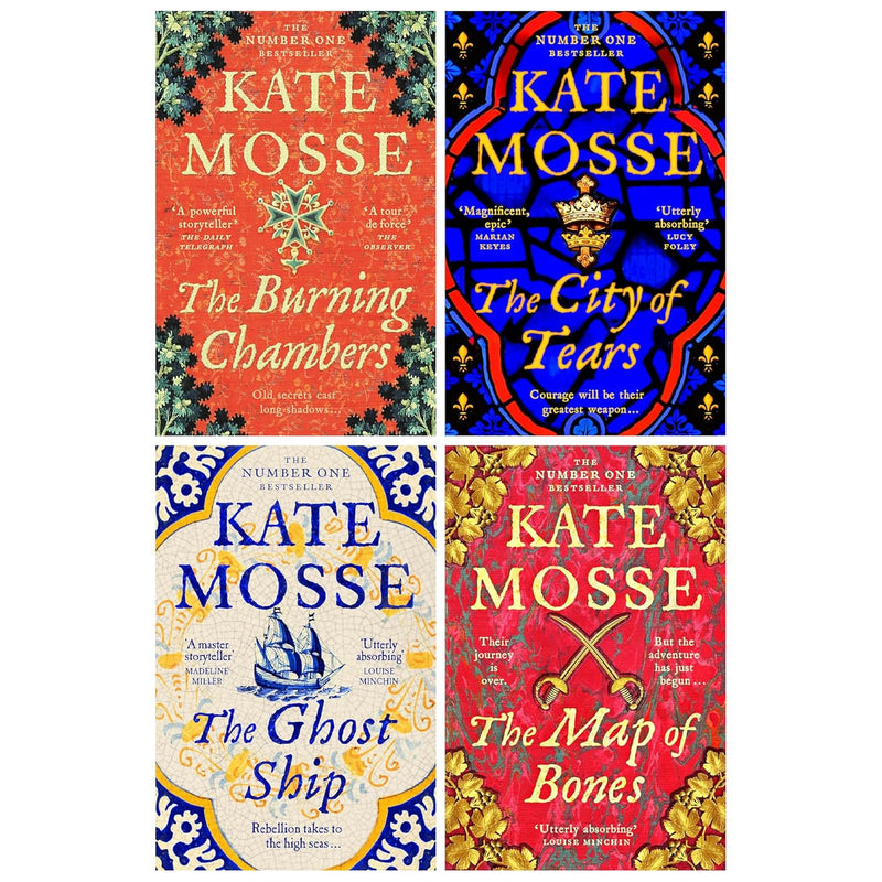 The Joubert Family Chronicles 4 Books Collection Set By Kate Mosse(The Burning Chambers ,The City of Tears ,The Ghost Ship & The Map of Bones) - The Book Bundle
