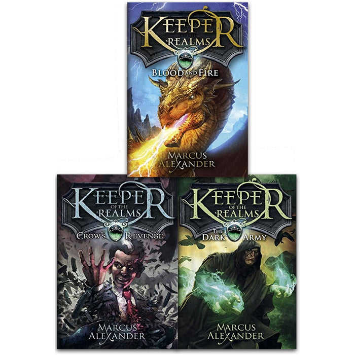Keeper Of The Realms Trilogy 3 Books Collection Set By Marcus Alexander (Young Adult, Magic, Fantasy and Adventure Series) - The Book Bundle