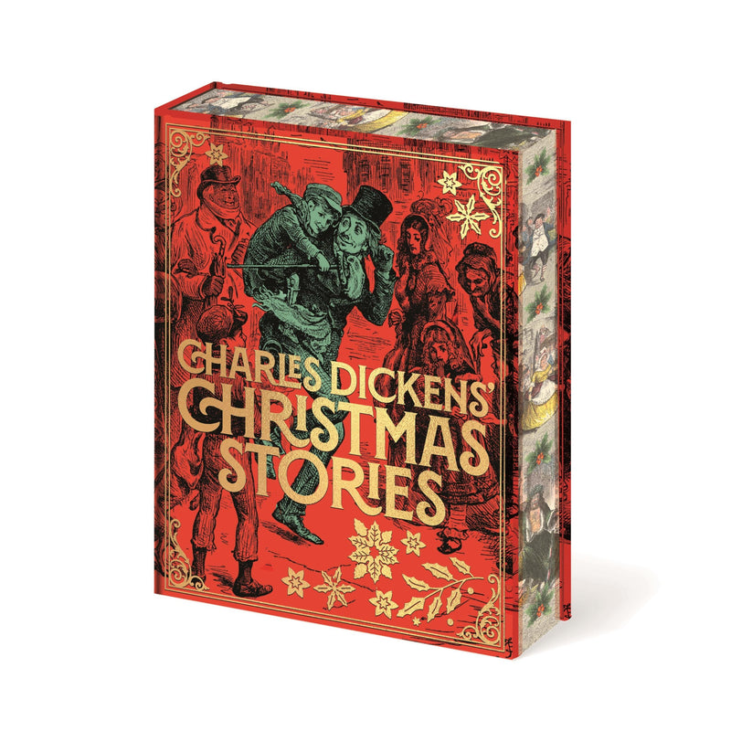 Hardcover of Charles Dickens' Christmas Stories from Arcturus Epic Classics, featuring a detailed cover illustration.