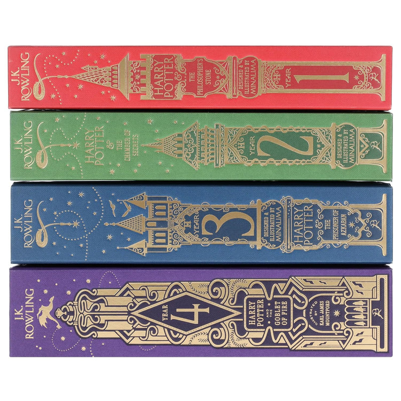 Harry Potter 4 Books Collection Set By MinaLima & Mountford - Fiction - Paperback