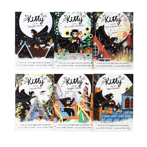 Kitty and the Rescue Adventure 6 Book Collection- Kitty and the Moonlight Rescue , the Tiger Treasure, the Sky Garden Adventure, the Treetop Chase, the Great Lantern Race, the Twilight Trouble - The Book Bundle
