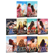 Virgin River 10-book collection set by Robyn Carr, Mills & Boon romance novels inspired by the Netflix series, featuring colorful covers.