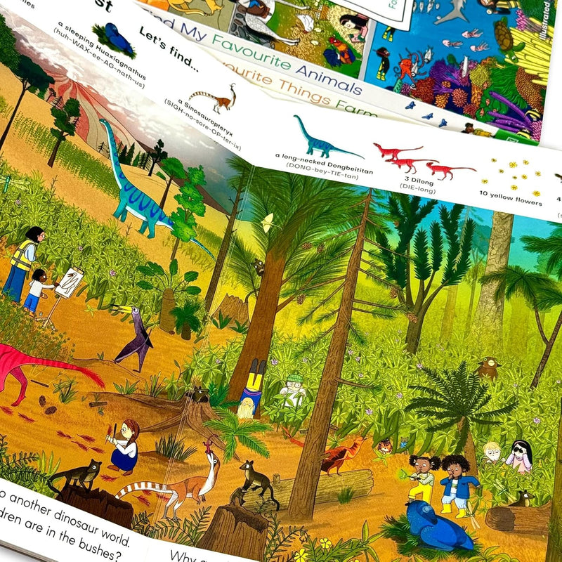 Find My Favourite Things, Find My Favourite Animals 4 Books Collection Set - Fiction - BoardBook