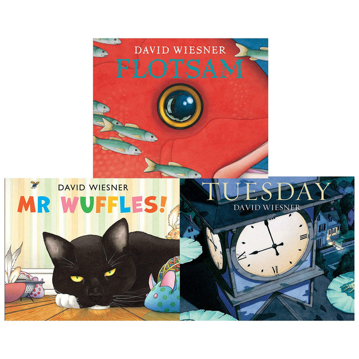 David Wiesner Series 3 Books Collection Set (Tuesday, Mr Wuffles, Flotsam) - The Book Bundle