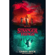 Stranger Things tarot deck and guidebook by Casey Gilly, featuring collectible cards and themed illustrations from the TV series.
