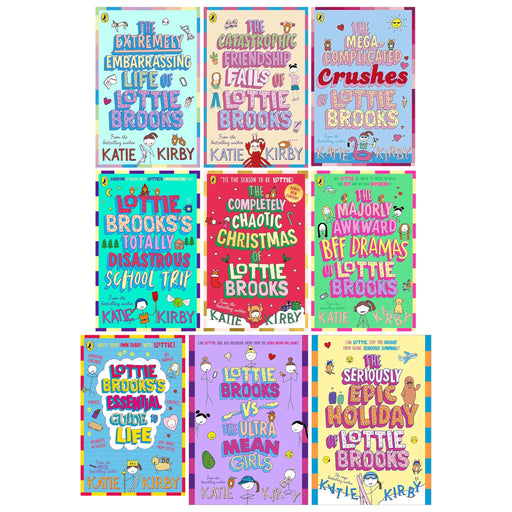 Lottie Brooks Series 9 books collection set by Katie Kirby, featuring colorful paperback fiction titles from Penguin UK Ltd.