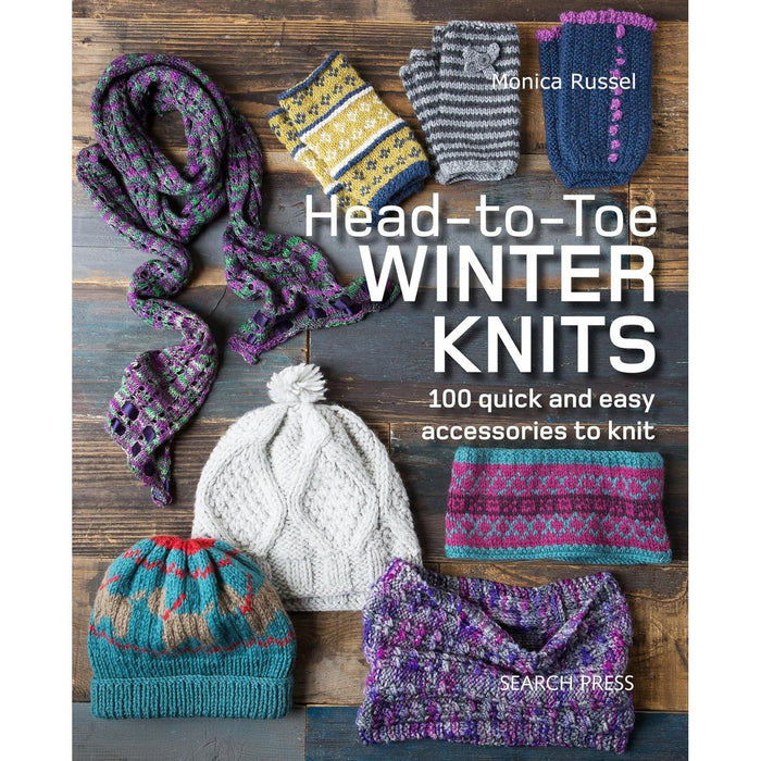 Monica Russel 2 Books Set (Fair Isle Knitting, Head-to-Toe Winter Knits) - The Book Bundle