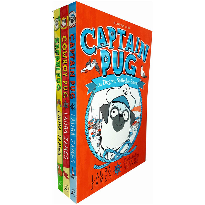 Adventures of pug series laura james 3 books collection set - The Book Bundle