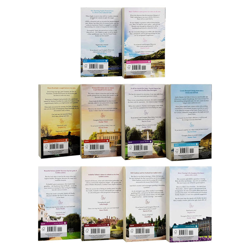 Georgette Heyer Collection 10 Books Set (Devil's Cub, Venetia, Cotillion) - The Book Bundle