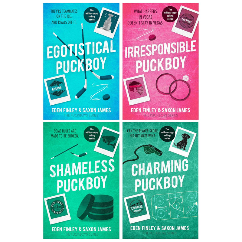 Series 4 books collection set by Saxon James and Eden Finley, fiction paperback with colorful cover art from Canelo UK Ltd.