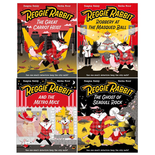 Reggie Rabbit Series 4 books collection set by Swapna Reddy, paperback fiction books published by Oxford University Press.