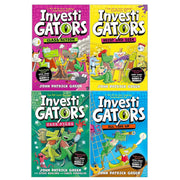 InvestiGators Series by John Patrick Green 4 Books Set 6-9 (All Tide Up, Heist and Seek, Class Action, Case Files) - The Book Bundle