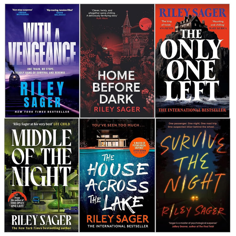 Riley Sager Collection 6 Books Set By Riley Sager - Home Before Dark, Survive The Night - Fiction - Paperback
