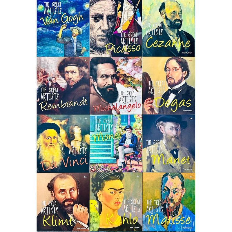 The Great Artist Pack 1 (Set of 12 Books) (Van Gogh, Picasso, Cezanne, Rembrandt) - The Book Bundle