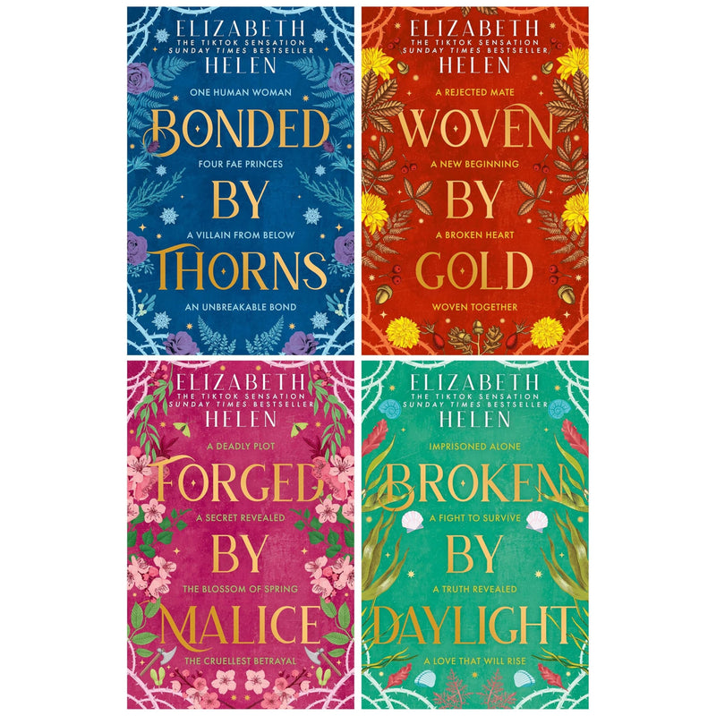Four paperback books from Elizabeth Helen's Beasts of the Briar Series collection, featuring fantasy fiction covers in a set.