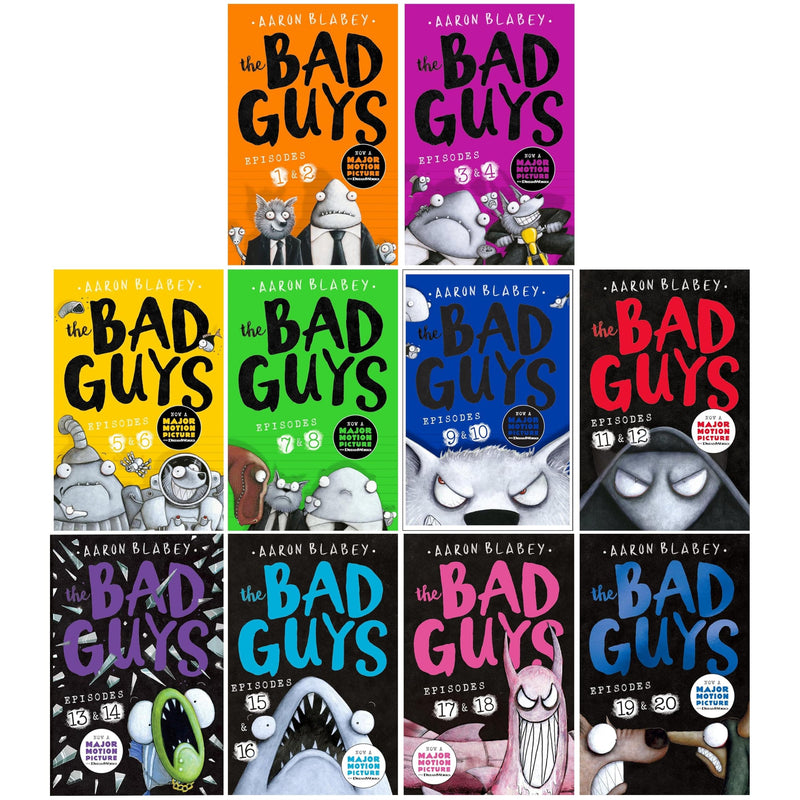The Bad Guys Episodes 1 Through 20 10 Books Collection Set By Aaron Blabey - Fiction