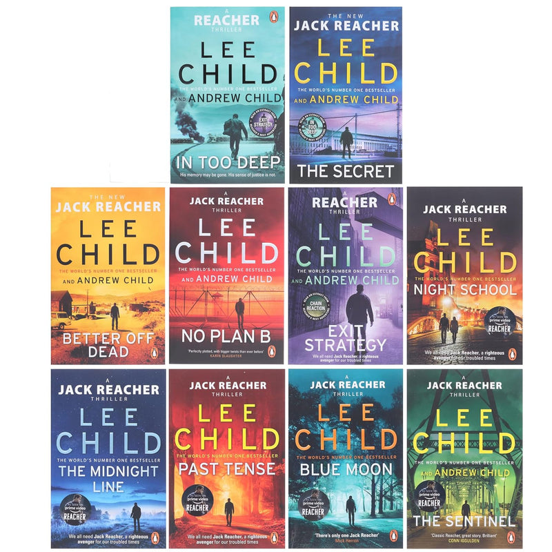 Jack Reacher Thriller 21 To 30 10 Books Collection Set by Lee Child - Fiction - Paperback