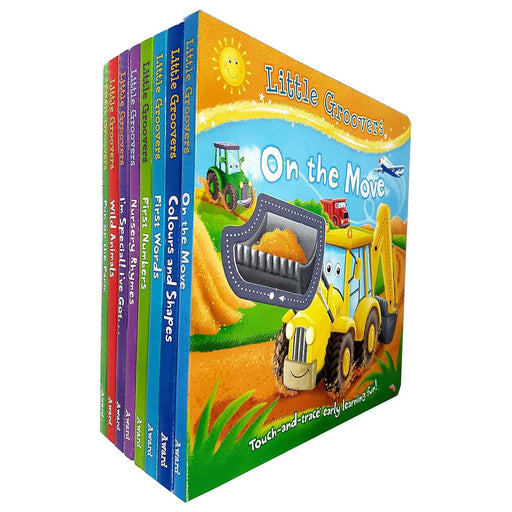 Touch-and-Trace Early Learning Fun Little Groovers Collection 8 Books Set - The Book Bundle