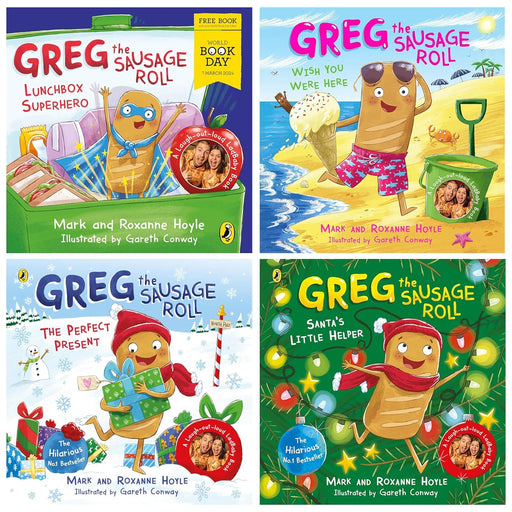 Greg the Sausage Roll Collection 4 Books Collection Set (Greg the Sausage Roll: Santa's Little Helper) - The Book Bundle