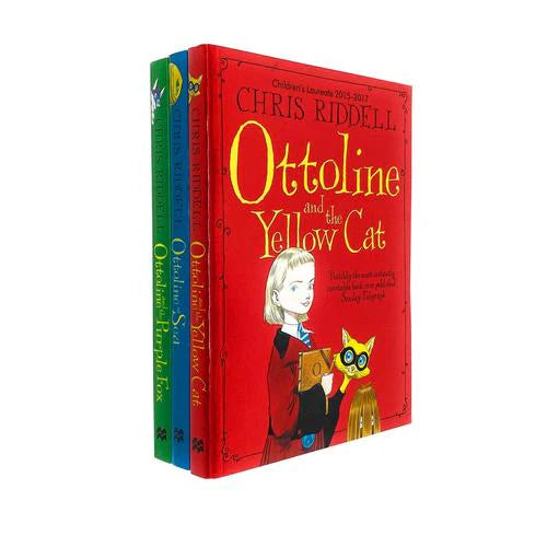 Chris Riddell Ottoline Collection 3 Books Set - Ottoline at Sea, Ottoline and The Yellow Cat, Ottoline and The Purple Fox - The Book Bundle
