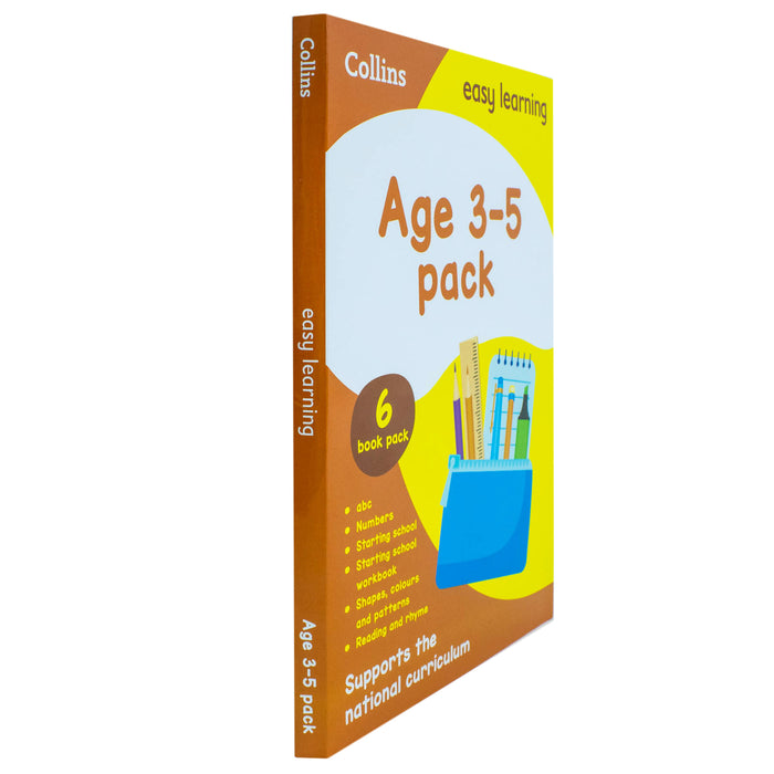 Collins Easy Learning Preschool 6 Books Collection Set Ages 3–5: Ideal for home learning - The Book Bundle