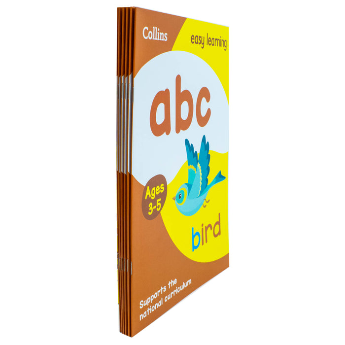Collins Easy Learning Preschool 6 Books Collection Set Ages 3–5: Ideal for home learning - The Book Bundle
