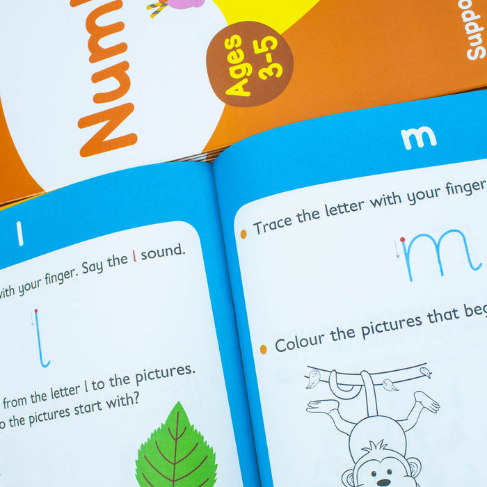 Collins Easy Learning Preschool 6 Books Collection Set Ages 3–5: Ideal for home learning - The Book Bundle