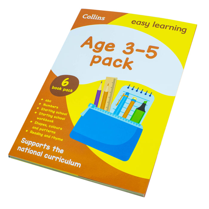 Collins Easy Learning Preschool 6 Books Collection Set Ages 3–5: Ideal for home learning - The Book Bundle