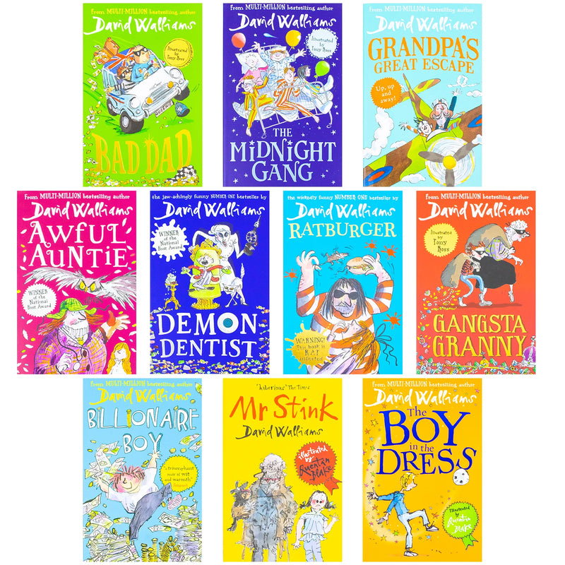 The World of David Walliams 10 Books Collection Box Set by David Walliams - Fiction - Paperback