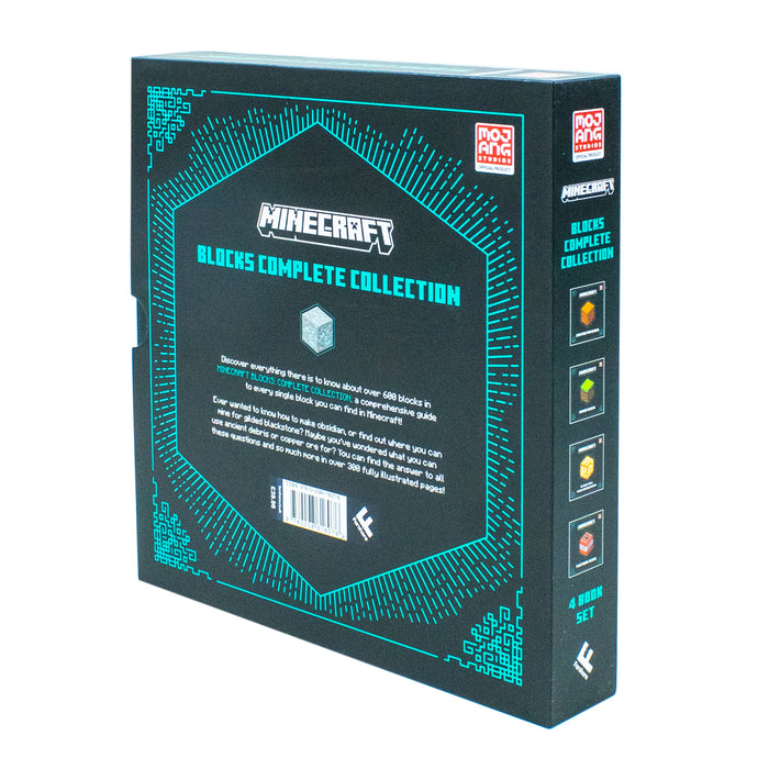 Minecraft Blocks Complete Collection x4 book set: The Definitive Illustrated Guide To Over 600 Blocks - The Book Bundle