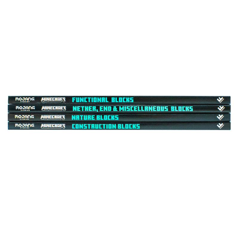 Minecraft Blocks Complete Collection x4 book set: The Definitive Illustrated Guide To Over 600 Blocks - The Book Bundle