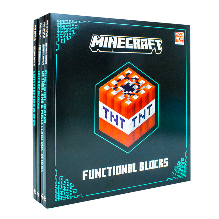 Minecraft Blocks Complete Collection x4 book set: The Definitive Illustrated Guide To Over 600 Blocks - The Book Bundle