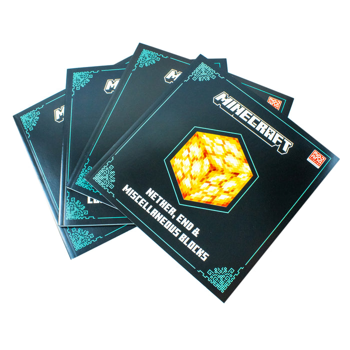 Minecraft Blocks Complete Collection x4 book set: The Definitive Illustrated Guide To Over 600 Blocks - The Book Bundle