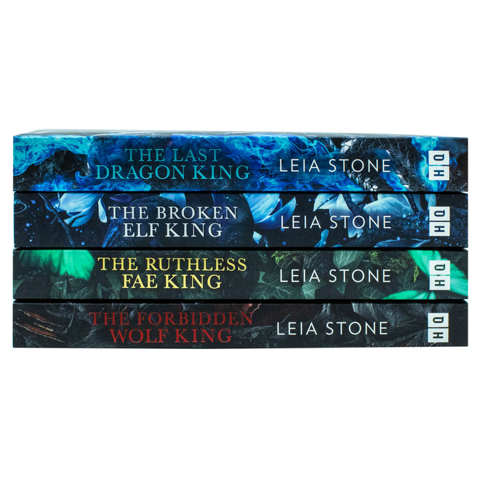 Kings of Avalier 4 Books Collection Set By Leia Stone(The Last Dragon King, The Broken Elf King, The Ruthless Fae King & The Forbidden Wolf King) By Leia Stone - The Book Bundle