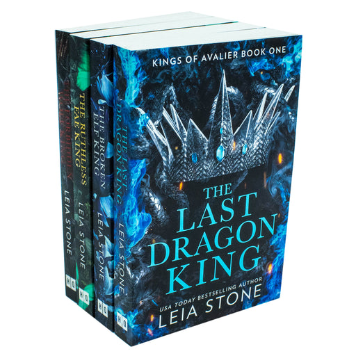 Kings of Avalier 4 Books Collection Set By Leia Stone(The Last Dragon King, The Broken Elf King, The Ruthless Fae King & The Forbidden Wolf King) By Leia Stone - The Book Bundle