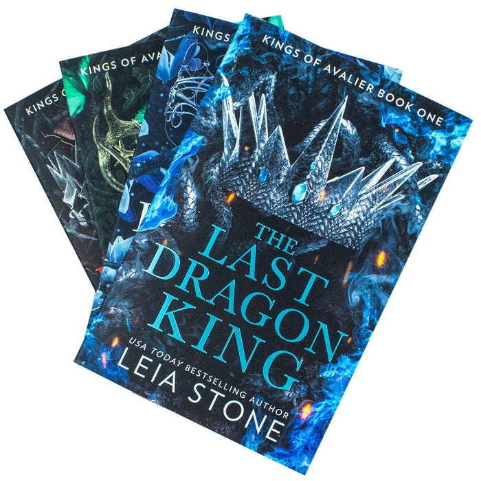 Kings of Avalier 4 Books Collection Set By Leia Stone(The Last Dragon King, The Broken Elf King, The Ruthless Fae King & The Forbidden Wolf King) By Leia Stone - The Book Bundle
