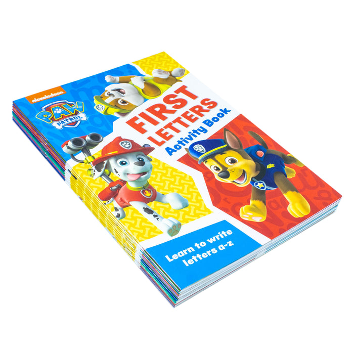 Paw Patrol Get set for school Activity 12 Books Collection Set - The Book Bundle