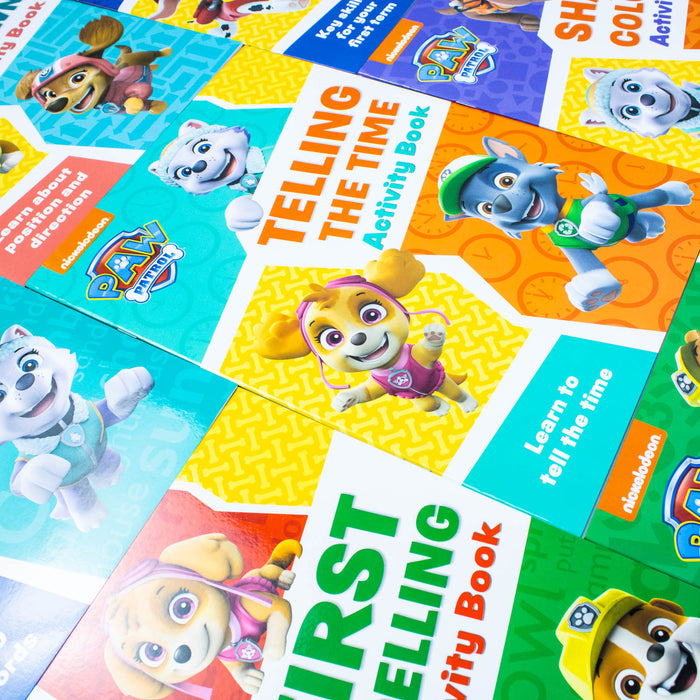 Paw Patrol Get set for school Activity 12 Books Collection Set - The Book Bundle