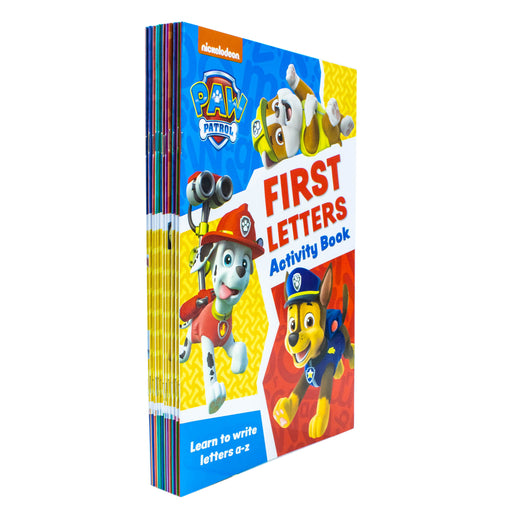 Paw Patrol Get set for school Activity 12 Books Collection Set - The Book Bundle