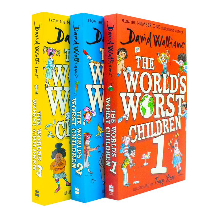 The World of David Walliams: The World’s Worst Children 1, 2 & 3 Box Set - The Book Bundle