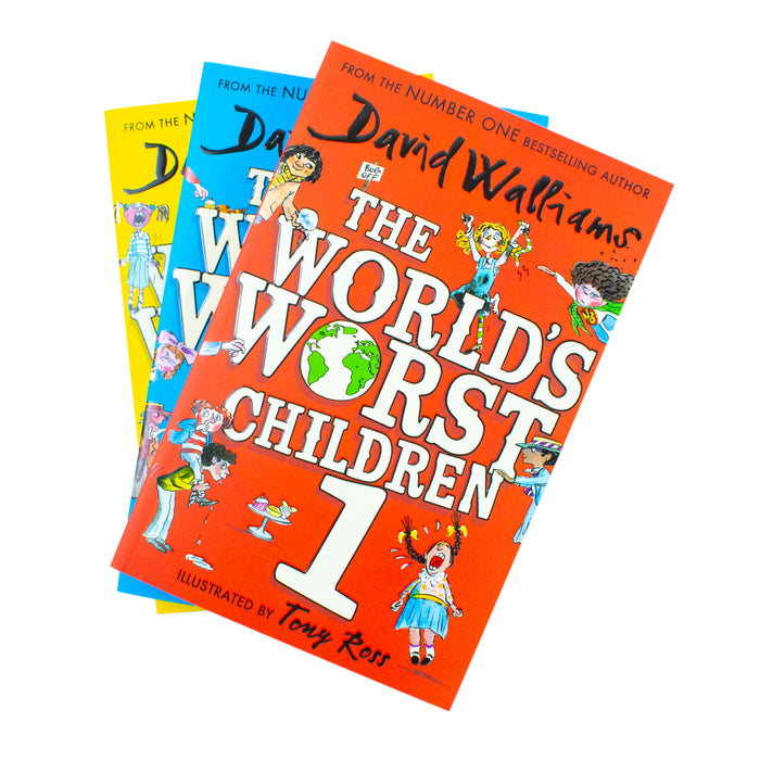 The World of David Walliams: The World’s Worst Children 1, 2 & 3 Box Set - The Book Bundle