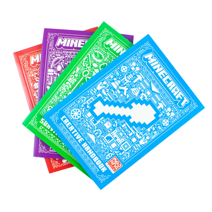 All New Official Minecraft Combat Handbook 4 Books Collection Set By Mojang AB Paperback - The Book Bundle